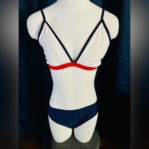 Red, White, and Navy Blue Bikini
